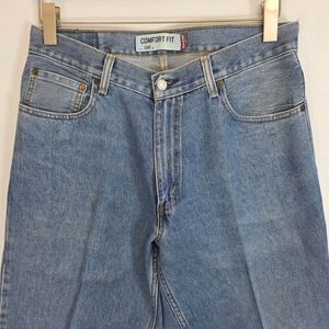 Levi 560 Jeans Mens W34 L33 Blue Denim Comfort Fit‎ Straight Leg Zip Fly Casual